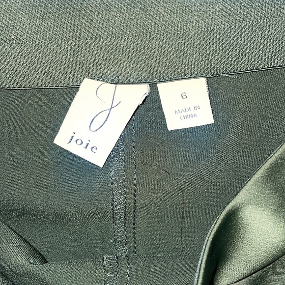 Joie silky wide leg pants size 6 green emerald - Picture 5 of 11